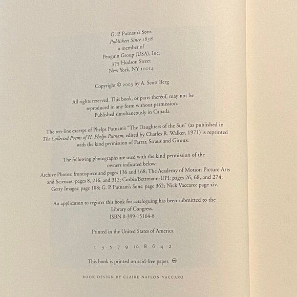 "Kate Remembered," by A. Scott Berg, 2003 First Ed. Hardcover - Picture 6 of 7